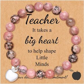 choice of all Teacher Appreciation Gifts for Women Teacher Bracelet Natural Stone Teacher Bracelets for Women Teacher Jewelry Accessories