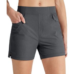 Libin Women's 4" Golf Athletic Shorts Quick Dry Summer Stretch Workout Casual Walking Running Lightweight Short Shorts