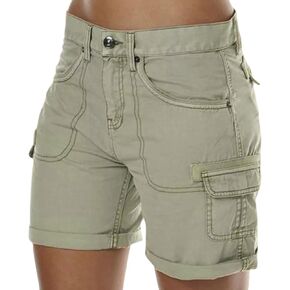 شورت نسائي كارجو مع جيوب خفيف الوزن في الهواء الطلق، شورت برمودا عالي الخصر للمشي لمسافات طويلة للنساء، صيفي كاجوال in Kuwait