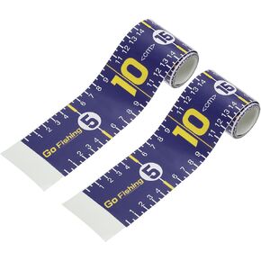 PATIKIL Adhesive Fish Ruler, 2 Pack 51 Inch Fish Measuring Tape Sticker Tape Waterproof for Fishing Boat Kayak Workbench, Dark Blue in Saudi Arabia