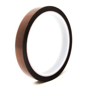 Bertech Kapton Polyimide Low Static Adhesive Tape, 3" Core, 1 mil Thick, 36 yd Length, 2-1/2" Width