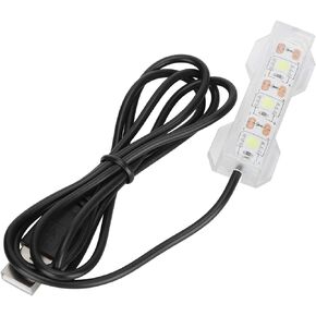GLOGLOW Aquarium Light, USB Aquarium Light Weight Small Water Plant Light Fish Tank Desktop Mini Decoration Soft LED Lighting Lamp