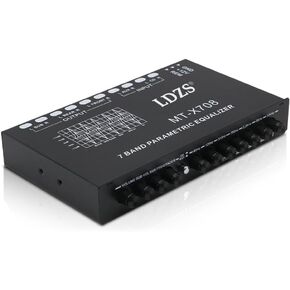 Mulcort Professional 7 Band Car Equalizer Multifunctional Car Audio EQ Tuning Crossover Amplifier Parametric Equalizer Car Audio Equalizer
