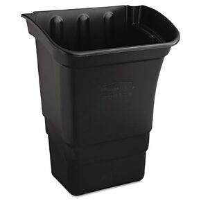 Rubbermaid Commercial Products Utility Cart Garbage Bin Accessory, 8-Gallons, 22-Inches, Heavy Duty Bussing Cart Trash Can Attachment with Top Handles