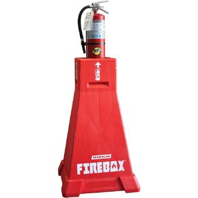 MAGNUM Firebox, Portable Fire Extinguisher Stand, OSHA Compliant, Emergency Fire Extinguisher Safety Station Stand for Construction Jobsites, Easy to Assemble and Disassemble, Holds up to 30 Lbs