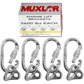MUXLOR Tools 5600 lb Removable Engine Lift Bracket for Crate Engine Hoist, Engine Lift Plate, Lifting Chains