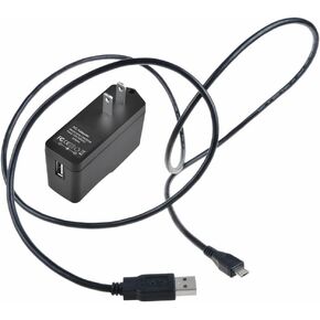 kybate 5V 2A 10W USB Cable Cord +Power Plug Compatible with Classic Mini SNES Console and NES System
