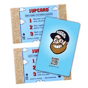1UPcard Video Game Cartridge Cleaning Kit | 3 Pack | John Riggs Edition