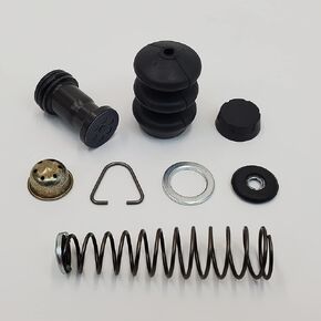 Rear 3/4" Bore Wagner Type Brake Master Cylinder Rebuild Kit for 1958 - Early 1979 Harley FL & FLH, 1971 - Early 1979 FX w/Spring, Piston, Rubber Boot, Caps, Washers & Clip - Replaces HD# 41762-58A