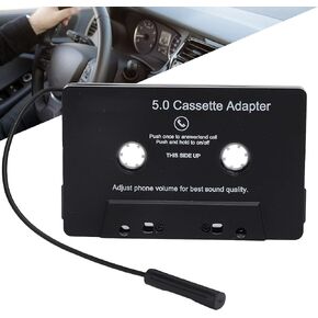 Zerone Tape Audio Bluetooth Wireless Cassette Receiver, Tape Player Bluetooth 5.0 Cassette Aux Adapter MP3 Player Audio Converter for Car, 3.9 x 2.5 x 0.4in