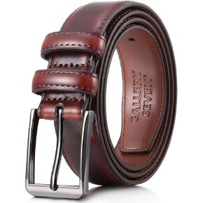 أحزمة GALLERY SEVEN للرجال - حزام فستان كاجوال من الجلد الطبيعي in Kuwait