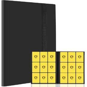 9 Pocket Card Binder, Premium Zip Trading Card Binder, 360 Double Sided Pocket PU Collection Binder, Collector Album, Card Folder for MTG, TCG, Sports Cards, (Pink) in Saudi Arabia
