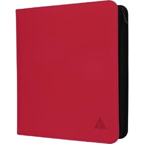 Rayvol Trading Card Binder, 9 Pocket Fit 1404 Cards - Metal D-Ring Card Holder with 78 Double-Sided Clear Pages, Top-Loading Collectors Album -Black