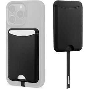 CYRILL Kajuk Mag Wallet, Magnetic Wallet Card Holder, Premium Vegan Leather [Compatible with MagSafe Cases Only] - Cream