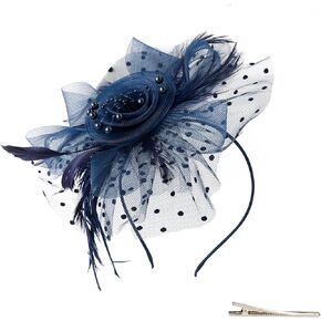 قبعات فاسيناتورز 20s 50s Pillbox Hat Cocktail Tea Party Headwear للنساء الفتيات