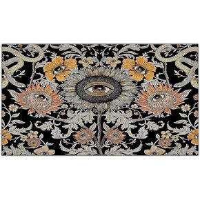 Nogrit Dark Memento Mori The Undead Gothic Macabre Art Waterproof Door Mat Outdoor Entrance 17x30 Inch Non-Slip Doormat for Gothic Home Front Door Porch Outdoor Indoor Decorations