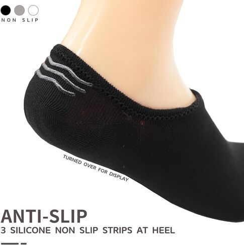 جوارب No Show للسيدات 9 أزواج من الجوارب غير المرئية للكاحل غير قابلة للانزلاق جوارب منخفضة القطع للأحذية الرياضية المسطحة in Kuwait
