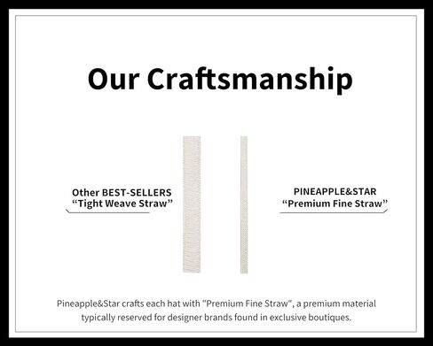 قبعة باينابل آند ستار صن سترو فيدورا للشاطئ بضفائر دقيقة بعامل حماية من الأشعة فوق البنفسجية 50+ للجنسين... in Kuwait