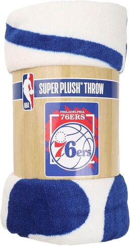 بطانية Northwest NBA Philadelphia 76ers Micro Raschel، مقاس 46 بوصة × 60 بوصة، الأبعاد in Saudi Arabia