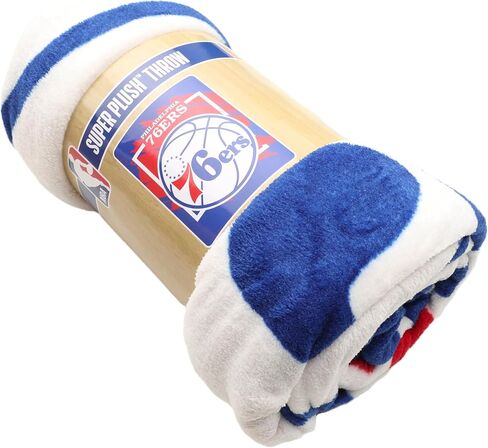 بطانية Northwest NBA Philadelphia 76ers Micro Raschel، مقاس 46 بوصة × 60 بوصة، الأبعاد in Saudi Arabia