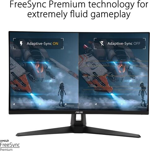 ASUS TUF Gaming 27" 1440P Monitor (VG27AQA1A) - QHD (2560 x 1440), 170Hz (Supports 144Hz), 1ms, Extreme Low Motion Blur, Freesync Premium, Eye Care, HDMI, DisplayPort, Shadow Boost, Speakers, HDR in Saudi Arabia
