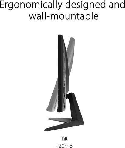 ASUS TUF Gaming 27" 1440P Monitor (VG27AQA1A) - QHD (2560 x 1440), 170Hz (Supports 144Hz), 1ms, Extreme Low Motion Blur, Freesync Premium, Eye Care, HDMI, DisplayPort, Shadow Boost, Speakers, HDR in Saudi Arabia