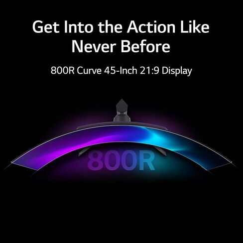 LG 45GR95QE-B Curved Ultragear Gaming Monitor 45-Inch (3440 x 1440) OLED Display, 240Hz Refresh Rate, 0.03ms GtG Response Time, NVIDIA G-SYNC Compatible, Contrast Ratio 1.5M:1, Black in Saudi Arabia
