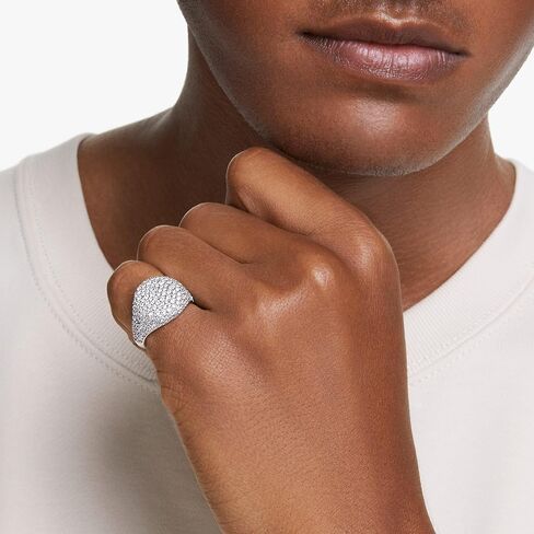 Swarovski Meteora Cocktail Ring, Clear Crystals, Rhodium Finished Metal in Kuwait