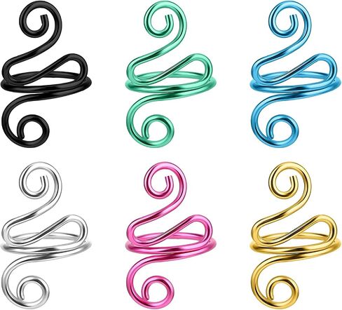 6Pcs Adjustable Hook Ring Handmade Crochet Tension Ring Finger Knitting Thimble Ring Companion Ring Left Right Yarn Tension Control Ring Accessories for Women Crocheters Lovers Mom Birthday in Saudi Arabia