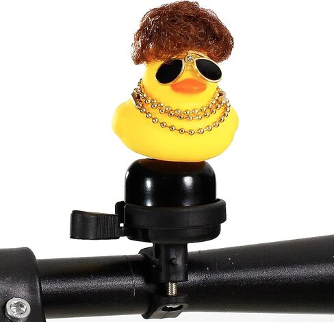 TAOHUAJIANG بطة صفراء مع جرس دراجة شعر مستعار للأطفال دراجة جرس دراجة الملحقات للأطفال بصوت عال لحني ملحقات الدراجة الصغيرة جرس صغير دراجة الملحقات in Kuwait