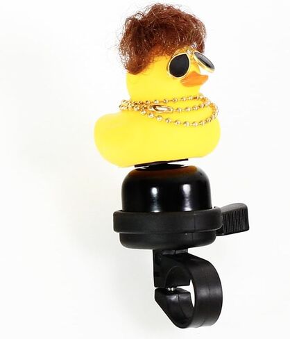 TAOHUAJIANG بطة صفراء مع جرس دراجة شعر مستعار للأطفال دراجة جرس دراجة الملحقات للأطفال بصوت عال لحني ملحقات الدراجة الصغيرة جرس صغير دراجة الملحقات in Kuwait