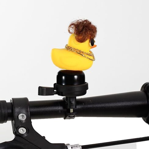 TAOHUAJIANG بطة صفراء مع جرس دراجة شعر مستعار للأطفال دراجة جرس دراجة الملحقات للأطفال بصوت عال لحني ملحقات الدراجة الصغيرة جرس صغير دراجة الملحقات in Kuwait