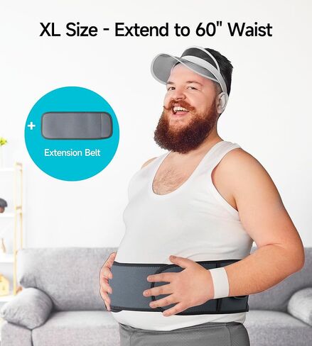 ALLJOY Cordless Heating Pad for Back, 60" Lower Back Massager Heating Pad for Back Pain Relief, Heated Back Support Brace Battery Powered Heating Pad, 3 Heating Levels 5 Vibration Massage in Kuwait