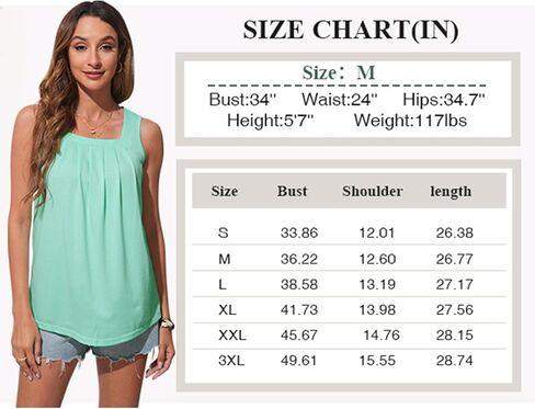Bluetime المرأة تانك القمم الصيف عادية ساحة الرقبة بلا أكمام بلايز فضفاضة تناسب Flowy قميص منحني هيم in Kuwait