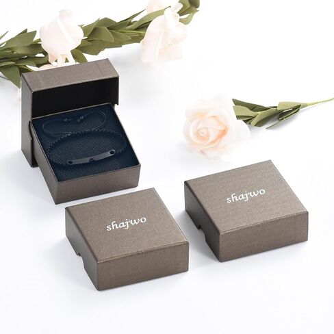 shajwo Cremation Jewelry Crystal Cube Urn Bracelet for Ashes for Women Men Adjustable Memorial Keepsake Human Rope Bar Bracelet in Kuwait