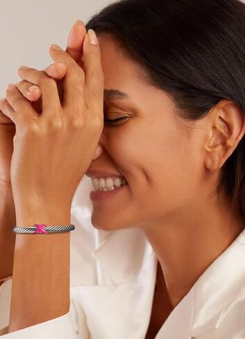 NANDUDU Cuff Bracelet for Women Twisted Bangle, Cable Wire Bracelet Knot Stainless Steel Silver Cuff Bracelets Jewelry in Saudi Arabia