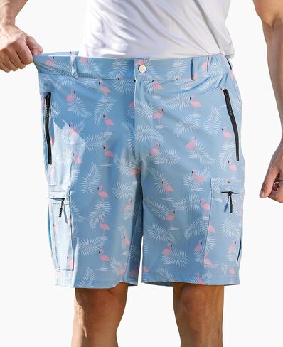 zeetoo Men's Golf Shorts Elastic Waist Quick Dry for Flat Front Travel Casual Shorts with 5 Pockets in Saudi Arabia