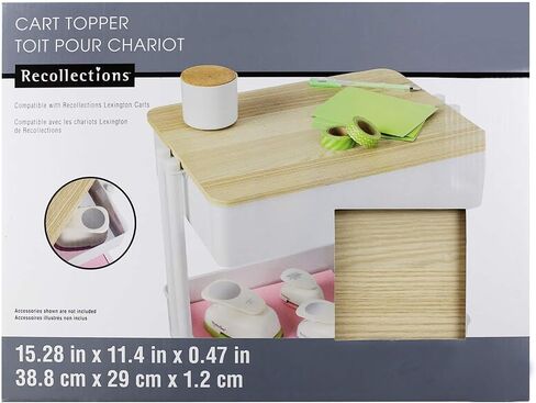Recollections Ash Lexington Wood Cart Topper Includes Removable Wooden Tabletop, Compatible with the Lexington Cart - 1 Pack in Saudi Arabia