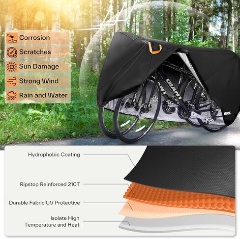 Sportneer Bike Cover: Waterproof Outdoor Bicycle Covers with Lock Hole & Storage Bag - Rain Sun UV Dust Wind Proof Bike Covers for Mountain Road Electric Bike in Saudi Arabia