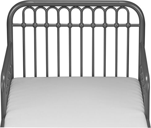 سرير معدني من Little Seeds Monarch Hill Ivy مع مرتبة Safety 1st Nighty Night للأطفال والرضع، رمادي جرافيتي in Kuwait