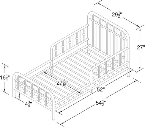 سرير معدني من Little Seeds Monarch Hill Ivy مع مرتبة Safety 1st Nighty Night للأطفال والرضع، رمادي جرافيتي in Kuwait
