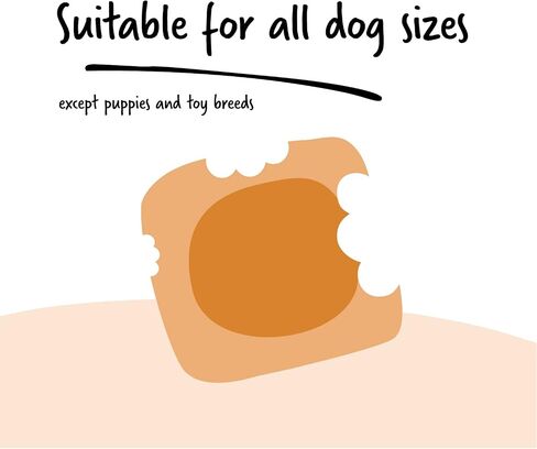 Ultra Chewy Peanut Butter Double Treat Bones, 12 Count in Kuwait