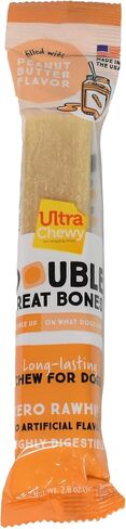 Ultra Chewy Peanut Butter Double Treat Bones, 12 Count in Kuwait