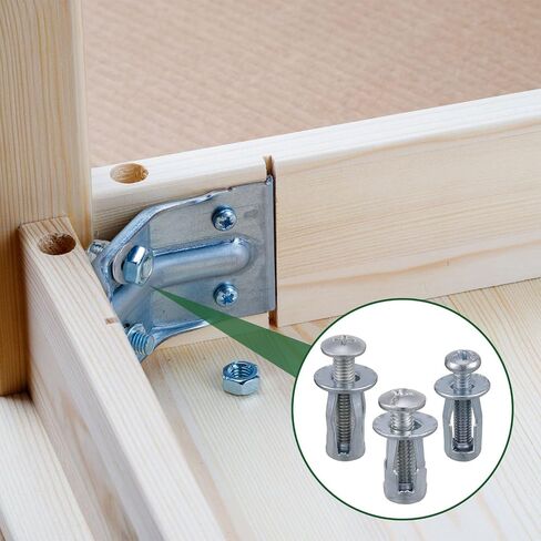 Tandefio 120 Pcs M4 M5 M6 Petal Nuts Expansion Nut Screw Metal Insert Nut with Screws Assemblies for Thin Soft Wall Iron Skin Hollow Wall Iron Wires 3 Sizes Assortment Kit in Saudi Arabia