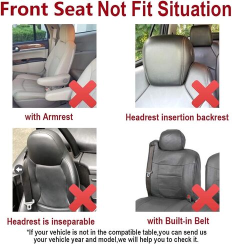 Flying Banner Car Seat Covers Front Seats and Rear Bench Mesh Fabric Rear Bench Split Polyester Cover Easy Installation SUV CAR Woman Lady Femal (Front Set, Black Red) in Saudi Arabia