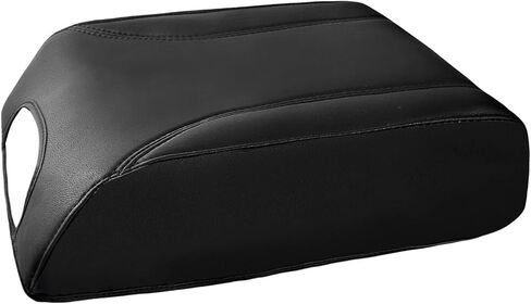 YAMUDA متوافق مع غطاء وحدة التحكم المركزية التلقائية من الجلد لمسند الذراع لحماية Ford F150 2015 2016 2017 2018 2019 2020 (أسود) in Kuwait