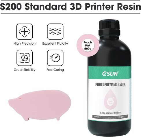 eSUN Standard Photopolymer Resin, 405nm LCD UV Curing Makaron 3D Printer Rapid Resin, Compatible for Monochrome and Color Screen 3D Printer, 500g Light Khaki in Saudi Arabia