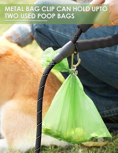 Gobeigo 2 in 1 Dog Poop Bag Holder with Metal Used Bag Carrier, Large Opening for Easy Pull Out, Dog Poo Bag Dispenser for Retractable Leash, Easy Access To Doggie Waste Bags (Red) in Saudi Arabia
