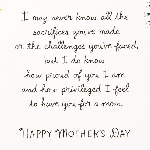 Hallmark Mothers Day Card for Mom (Your Life Has Shaped My Life) in Saudi Arabia