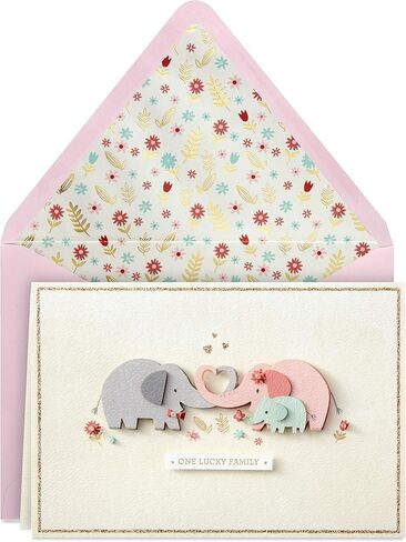 Hallmark Signature Mothers Day Card to Wife (Lucky Family) (799MBC1029) in Saudi Arabia